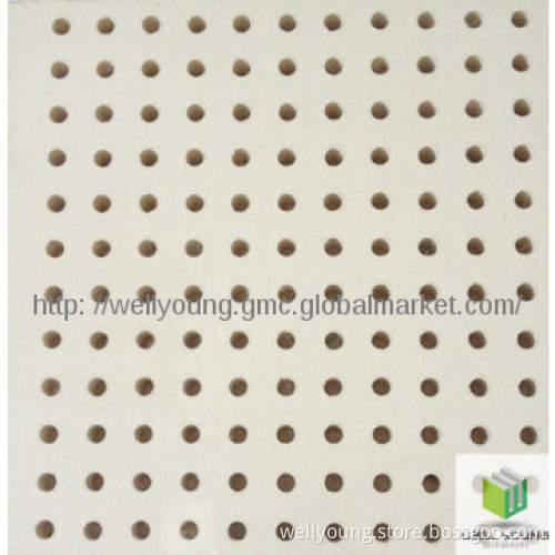 perforated gypsum acoustic panels